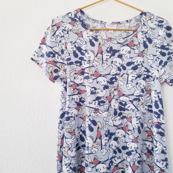 LULAROE Disney Collection Mickey Carly Swingd Dress XS - Picture 6 of 7